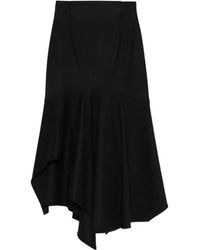 Alberta Ferretti - Asymmetric Ruffled Skirt - Lyst