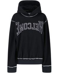 MM6 by Maison Martin Margiela - Logo-Embroidered Hoodie - Lyst