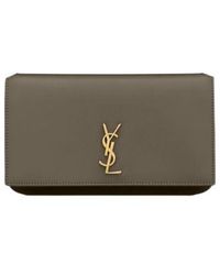 Saint Laurent - Cassandre Logo Plaque Phone Holder - Lyst