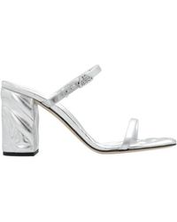 McQueen - Seal Strap-Detailed Slip-On Mules - Lyst