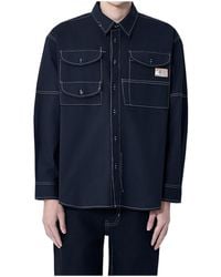 STORY mfg. - Logo-Patch Shirt - Lyst