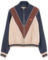 Valentino - Zip-Up Long-Sleeved Sweatshirt - Lyst