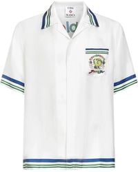 CASABLANCA - Cuban Collar Shirt - Lyst