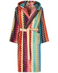 Missoni - Home Giacomo Hooded Bathrobe - Lyst