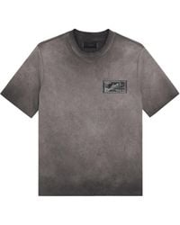 Amiri - Faded Logo-Patch Crewneck T-Shirt - Lyst