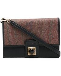 Etro - Paisley-Print Coated Crossbody Bag - Lyst