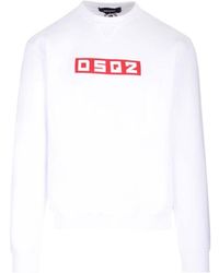 DSquared² - Logo Printed Crewneck Sweatshirt - Lyst