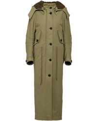 Prada - Single-Breasted Long Coat - Lyst