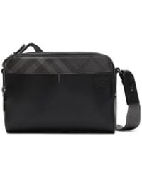 Burberry - Pop Check Crossbody Bag - Lyst