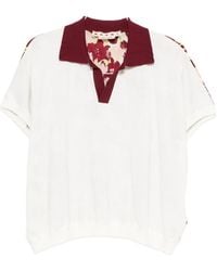 Marni - Floral-Print V-Neck T-Shirt - Lyst