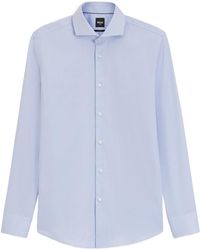 BOSS - Slim-Fit Cotton Shirt - Lyst