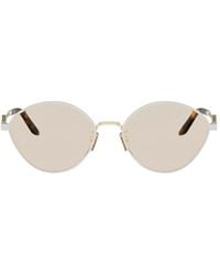 Fendi - Eyewear	Oval Frame Sunglasses - Lyst