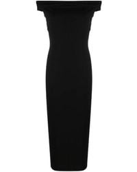Reformation - Jamen Off-Shoulder Knitted Midi Dress - Lyst