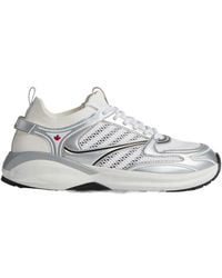DSquared² - Dash Panelled Mesh Lace-Up Sneakers - Lyst