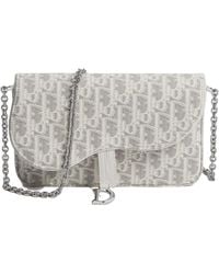 Dior - Medium Saddle Pouch With Chain - Lyst