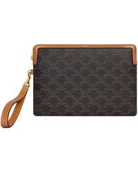 Celine - Small Pouch With Strap Cuir Triomphe - Lyst