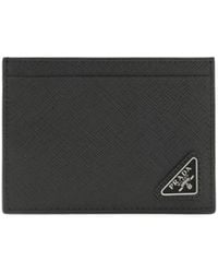 Prada - Triangle-Logo Cardholder - Lyst