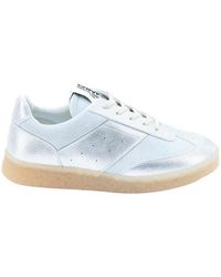 MM6 by Maison Margiela - 6 Court Lamé Sneakers - Lyst