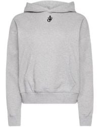 JW Anderson - Jw Anderson Anchor Logo Cropped Hoodie - Lyst