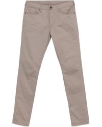 Emporio Armani - Logo-Plaque Slim-Fit Jeans - Lyst