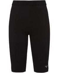 Prada - Viscose And Wool Bermudas - Lyst