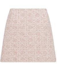 Dior - Macrocannage Flared Miniskirt - Lyst