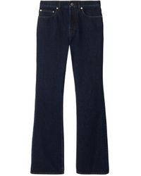 Burberry - Logo Patch Straight-Leg Jeans - Lyst
