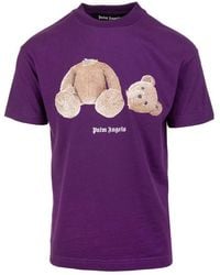Palm Angels - Bear Print T-Shirt - Lyst