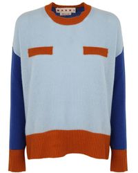 Marni - Round Neck Cashmere Sweater - Lyst