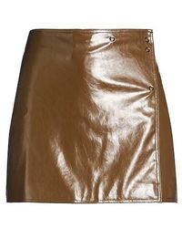 Ganni - Solid Color Wrap Skirt - Lyst