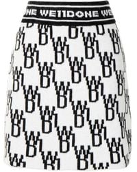 we11done - Logo Skirt - Lyst