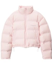 Alexander Wang - Logo Printed Down Jacket - Lyst