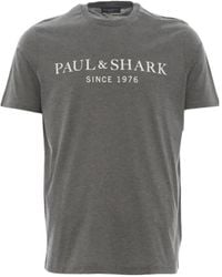 Paul & Shark - Logo Details T-Shirt - Lyst