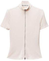 Alexander Wang - Rashguard Mock Neck Zipped Top - Lyst