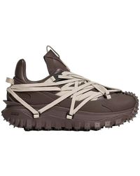 Moncler - Moncler Rick Owens Trailgrip Megalace Leather Sneakers - Lyst