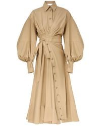 Zimmermann - Rebellion Balloon-Sleeve Tie-Waist Dress - Lyst
