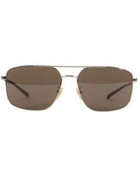 Gucci - Square Double-Bridge Sunglasses - Lyst