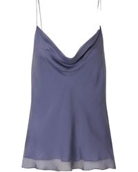 Kallmeyer - Zia Draped Silk Camisole - Lyst
