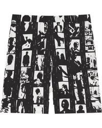 Givenchy - Photographic Negative Printed Bermuda Shorts - Lyst