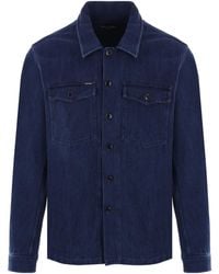 Tom Ford - Straight Hem Denim Shirt - Lyst