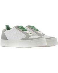 Emporio Armani - Lace-Up Low-Top Sneakers - Lyst
