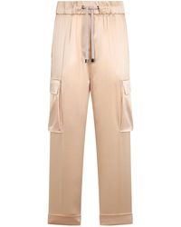 Peserico - Drawstring Cargo Pants - Lyst