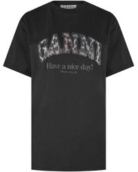 Ganni - Graphic T-Shirt - Lyst