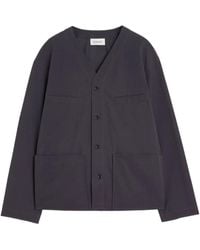 Lemaire - Collarless Overshirt - Lyst