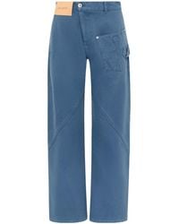 JW Anderson - Jw Anderson Twisted Wide Leg Workwear Jeans - Lyst