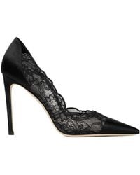 Jimmy Choo - Brigitte 100 Lace And Satin Pumps - Lyst
