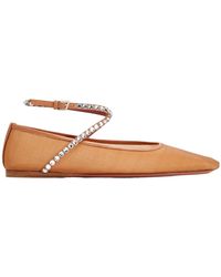 AMINA MUADDI - Mesh Ane Ballerinas - Lyst