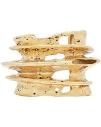 Saint Laurent - Tornado Crater Cuff Bracelet - Lyst