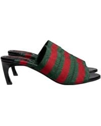 Gucci - Mule Sandal With Web - Lyst