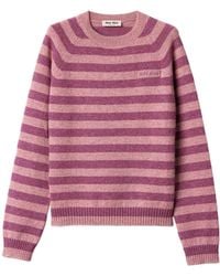 Miu Miu - Wool Crew-Neck Sweater - Lyst